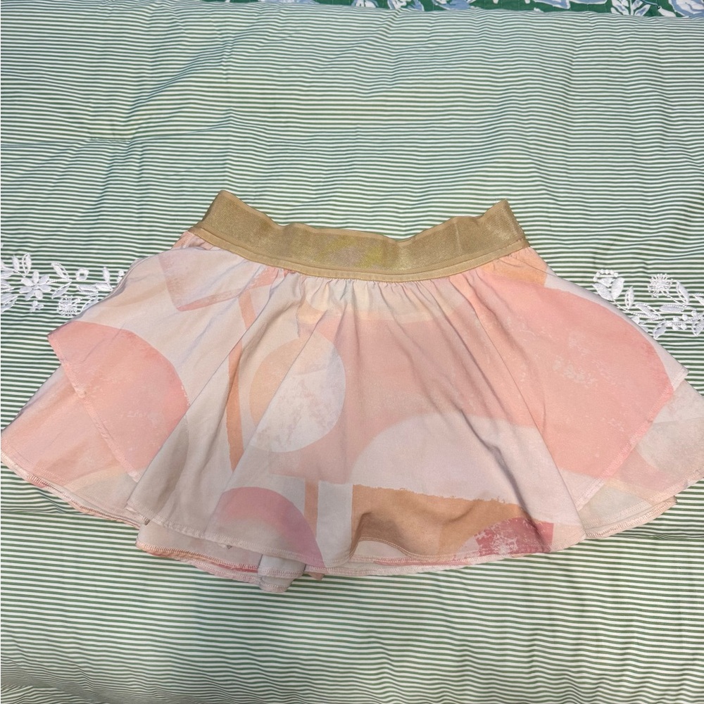 Lululemon Pink and Orange Women's Athletic Skirt